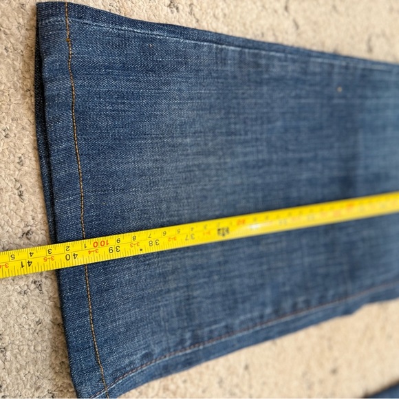 Joe's Jeans size 30 EUC Dark Blue Wide Leg Denim “Rocker” model - Picture 10 of 12